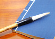 Chinese book and writing brush
