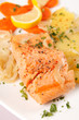 salmon fillet with potatoes