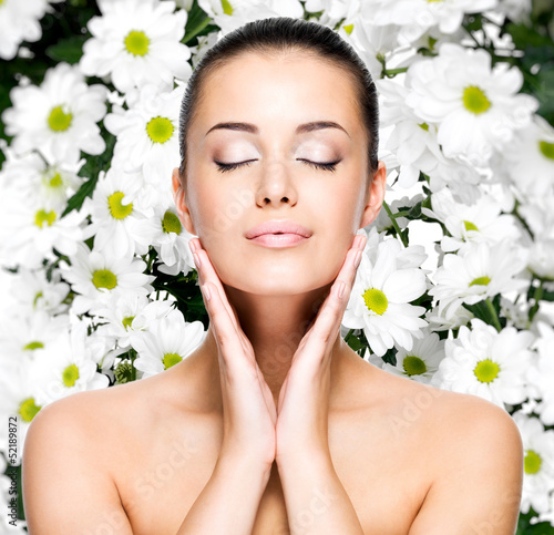 Photo: woman with healthy skin of face woman with healthy skin of face