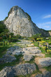 Carved buddha image on the cliff at Khao Chee Jan, Pattaya, Thai