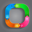 Abstract 3D Paper Infographics