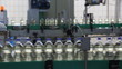 Sunflower oil moving on production line