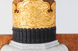 Metal pattern in Japanese Temple pillar