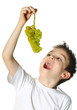 Photo: Boy with grapes Boy with grapes