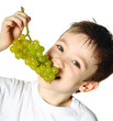 Photo: Boy with grapes Boy with grapes