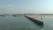 plage de calais vu de la mer