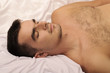 Young man asleep