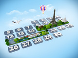 traveling to Paris.