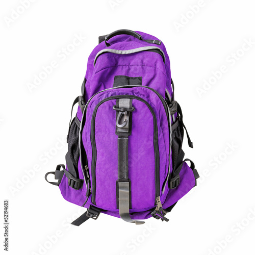 Photo: Backpack isolated w/ path Backpack isolated w/ path