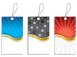 Gold wave label set