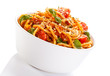 Photo: Pasta with meat, tomato sauce, parmesan and vegetables Pasta with meat, tomato sauce, parmesan and vegetables