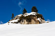 Rocky Mountains on the Ski Resort of Arabba, Dolomites Alps, Ita