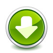 Vector: button green download button green download