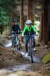 Healthy lifestyle - teenage girl and boy biking