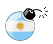 The Argentine flag