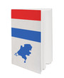 Concept. Book with the national flag