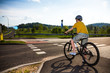 Healthy lifestyle - teenage boy biking
