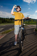 Photo: Healthy lifestyle - teenage boy biking Healthy lifestyle - teenage boy biking