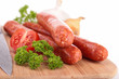 Photo: raw sausage raw sausage