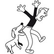 Dog Bites Man In The Ass