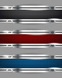 Vector: Set of metal frames Set of metal frames
