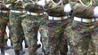 Soldiers marching