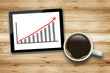 Foto: Tablet PC mit Chart Tablet PC mit Chart
