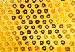 Golden colorful sequins