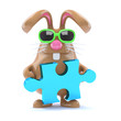 Chocolate bunny solves the puzzle