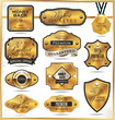 Luxury golden labels