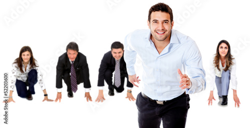 Photo: Competitive business people Competitive business people