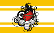 heraldic heart coat of arms background4