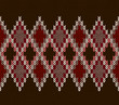 Style Seamless White Pink Brown Red Color Knitted Pattern