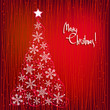 Christmas background with tree