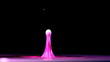 Video: Purple drop falling on paint Purple drop falling on paint