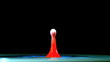 Video: White drop falling on paint White drop falling on paint