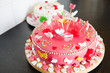 Marzipan cakes for a birthday party