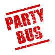 Vektor: stempel eckig party bus I stempel eckig party bus I