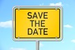 Illustration: ortsschild himmel v3 save the date I ortsschild himmel v3 save the date I