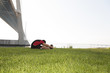 Athlete warming and stretching