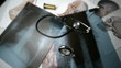Video: Pocket watch falling onto table of x-rays and medical diagrams and stethoscope Pocket watch falling onto table of x-rays and medical diagrams and stethoscope