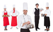 Photo: Group of chef and waiters Group of chef and waiters