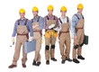 Foto: Portrait of happy industrial workers Portrait of happy industrial workers