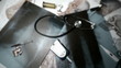 Video: Glucose monitor falling over x ray beside medical tools in black and white Glucose monitor falling over x ray beside medical tools in black and white