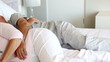 Lovers sleeping together