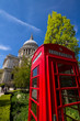 Photo: St Paul's cathedral and phone box St Paul's cathedral and phone box