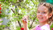 little girl with soap bubbles