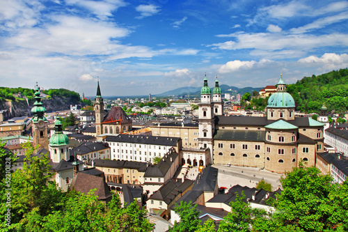 Photo: Salzburg, view of old town and cathedrals Salzburg, view of old town and cathedrals