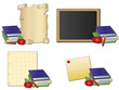 Illustration: school icons school icons