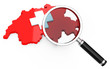 Illustration: Die Schweiz unter der Lupe Die Schweiz unter der Lupe